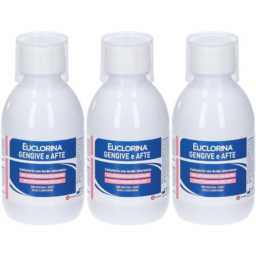 Euclorina Gengive e Afte Collutorio 3x200 ml