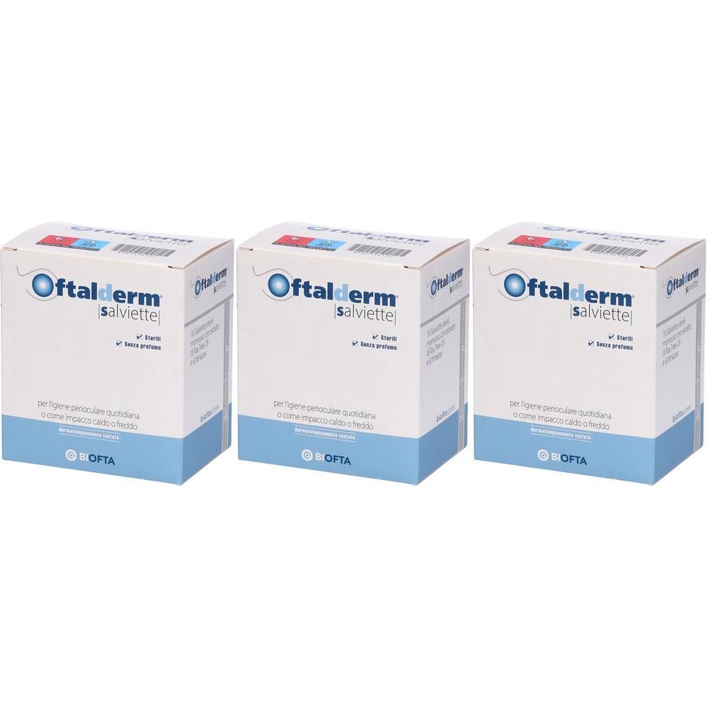 Oftalderm Salviette Detergenti Perioculari 3x1 pz Shampoo