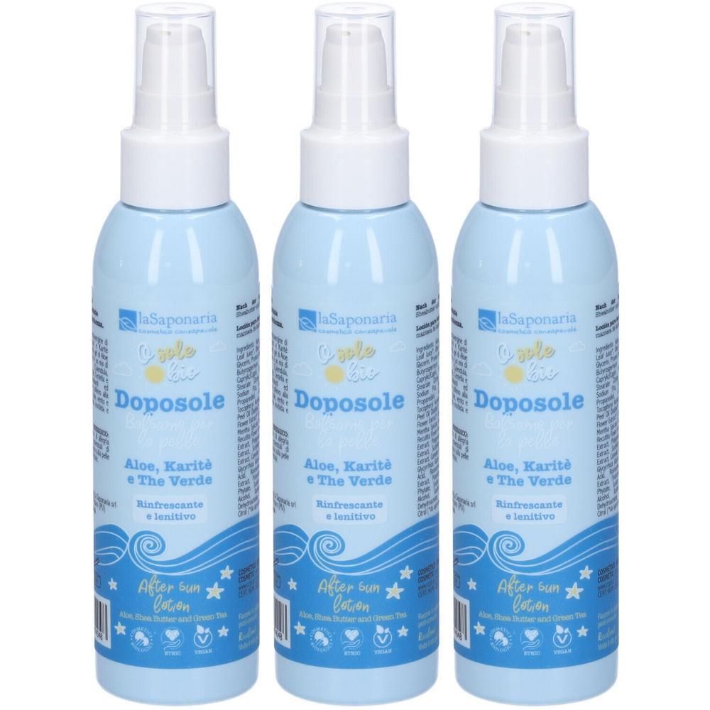 La Saponaria Crema Doposole Balsamo Pelle 3x150 ml
