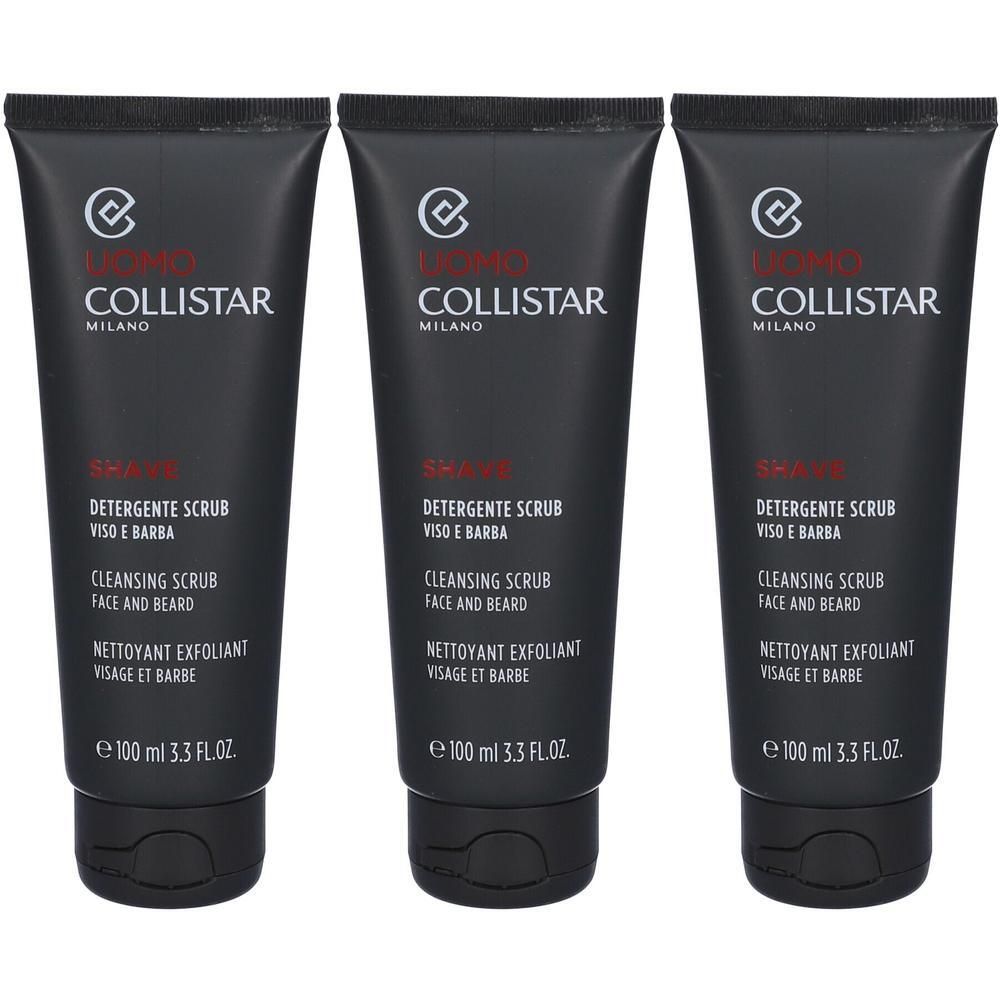 Collistar Detergente Scrub Viso Barba 3x100 ml