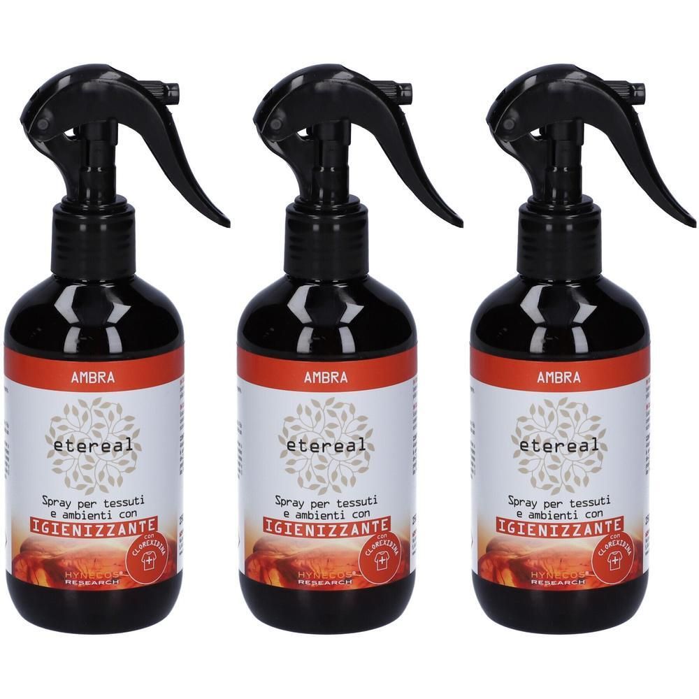 Etereal Ambra Profumatore Spray Tessuti Ambienti 3x250 ml