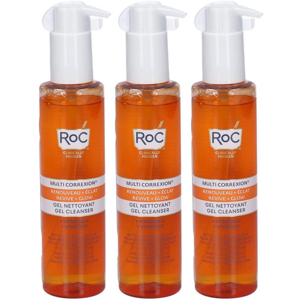 ROC MULTI CORREXION® Revive + Glow Gel Cleanser 3x1 St