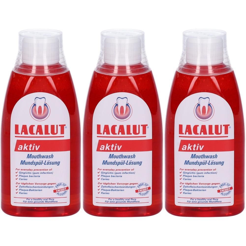 Lacalut® Aktiv Colluttorio 3x300 ml Collutorio
