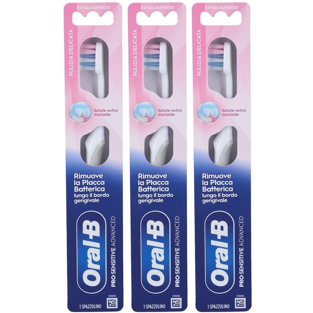 Oral-B Pro-Sensitive Advanced Spazzolino con Setole Extra Morbide 3x1