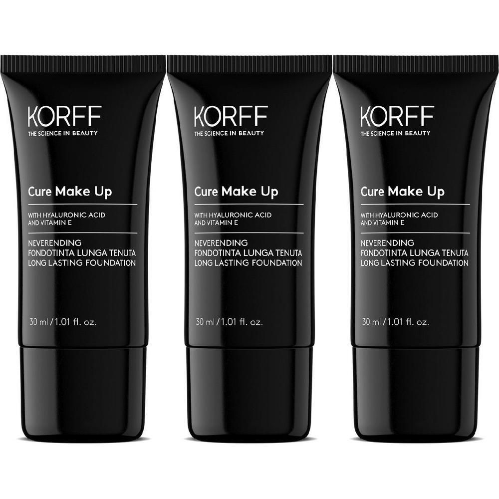 KORFF Cure Make Up Neverending Fondotinta Lunga Tenuta 04 3x30 ml