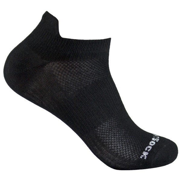 Wrightsock - Coolmesh II Low Tab - Multifunktionssocken 45,5-49 | EU 45,5-49 schwarz