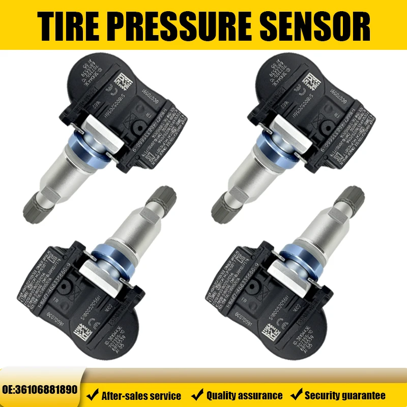 1/4PCS Reifendrucküberwachungssensor TPMS 36106881890 für BMW 1/3/4 Serie F20 F21 F52 F32 F33 F36 kompatibel mit 36106856209 Image