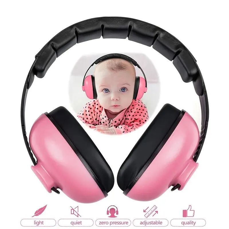 Baby-Gehörschutz, geräuschunterdrückende Kopfhörer, 2-in-1-Ohrenschützer mit umwandelbarem Design, Geräuschreduzierung für Kleinkinder, verbessert den Schlaf Image