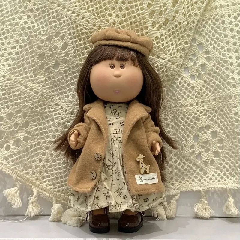 Mini-Puppenkleidung und Schuhe-Set für 24 cm große spanische Mia-Puppen, modisches Anzieh-Zubehör, Geschenke für Sammler (Puppe nicht im Lieferumfang enthalten)