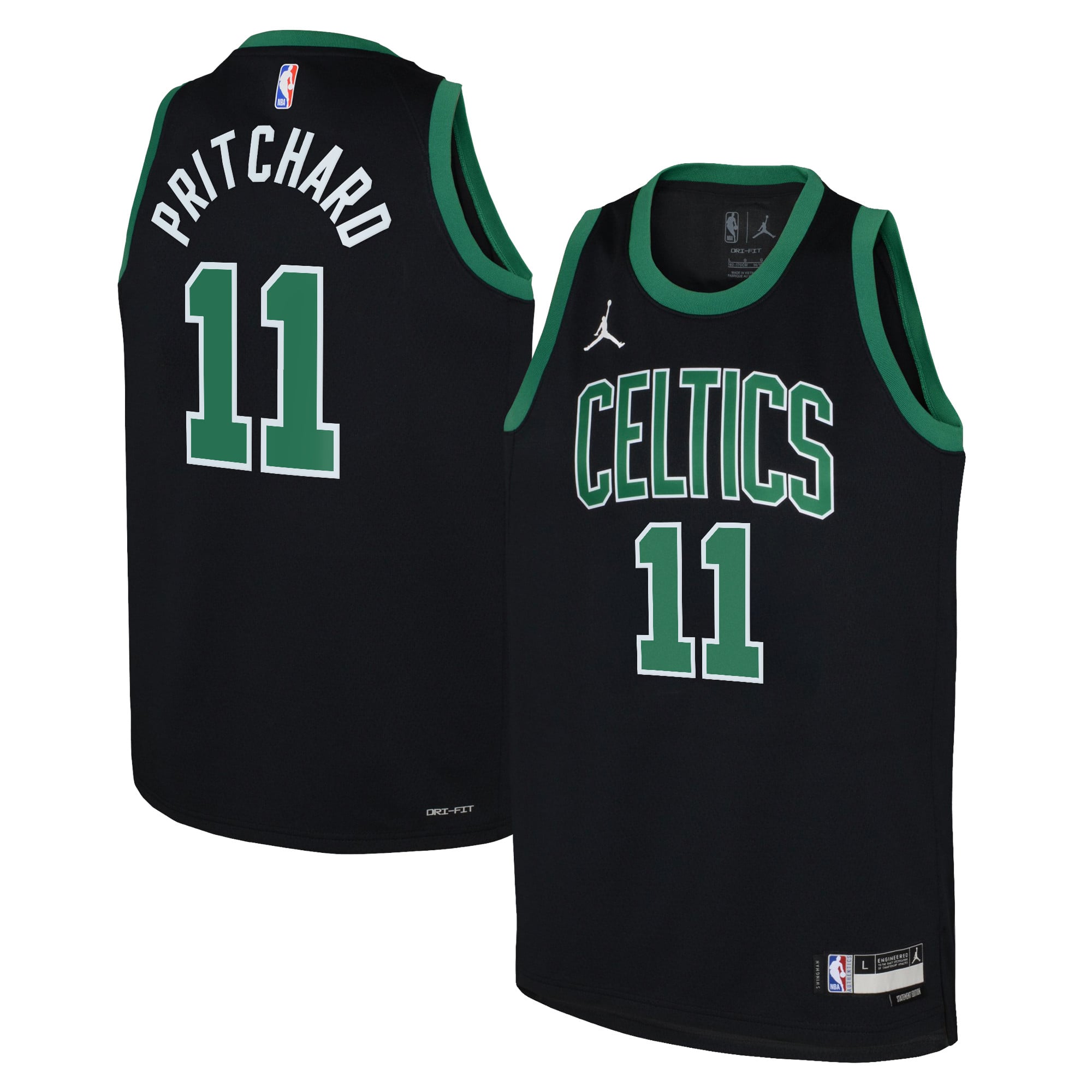 Maillot Swingman Jordan Brand Statement Edition 22 des Boston Celtics - Noir - Payton Pritchard - Enfant - unisexe Taille: L (14/16)