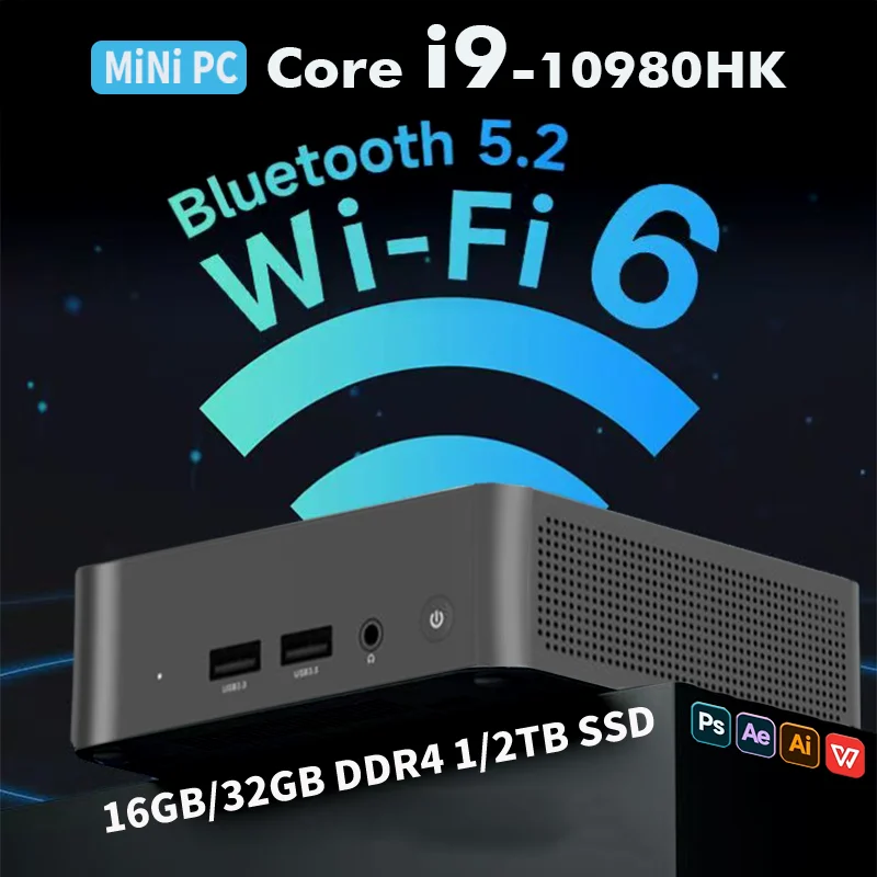 2026 Mini PC Intel I9-10980HK/N150 Windows 11 Desktop PC Gaming Computer 32GB DDR4 1TB SSD WiFi 6 BT 5.2 4K Portable Games PC
