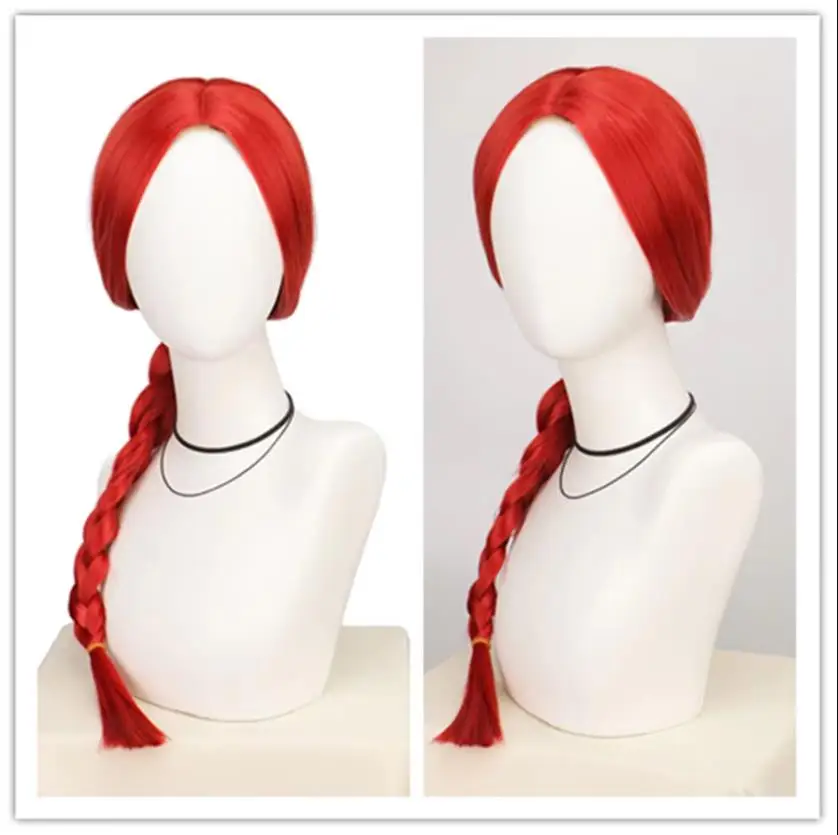 Zopfförmige lange Kunsthaar-Perücken aus hitzebeständiger Faser, Jessie Cosplay-Perücken, Zopfförmige Perücke Image