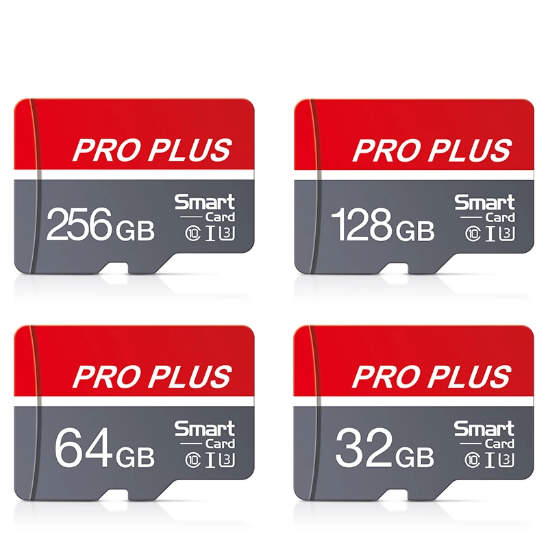 Red Pro Hochgeschwindigkeits-TF-Karte 32GB 64GB 128GB 256GB 512GB Micro SD-Karte U3 C10 A1 V30 Speicherkarte für Dashcam Handykamera Image