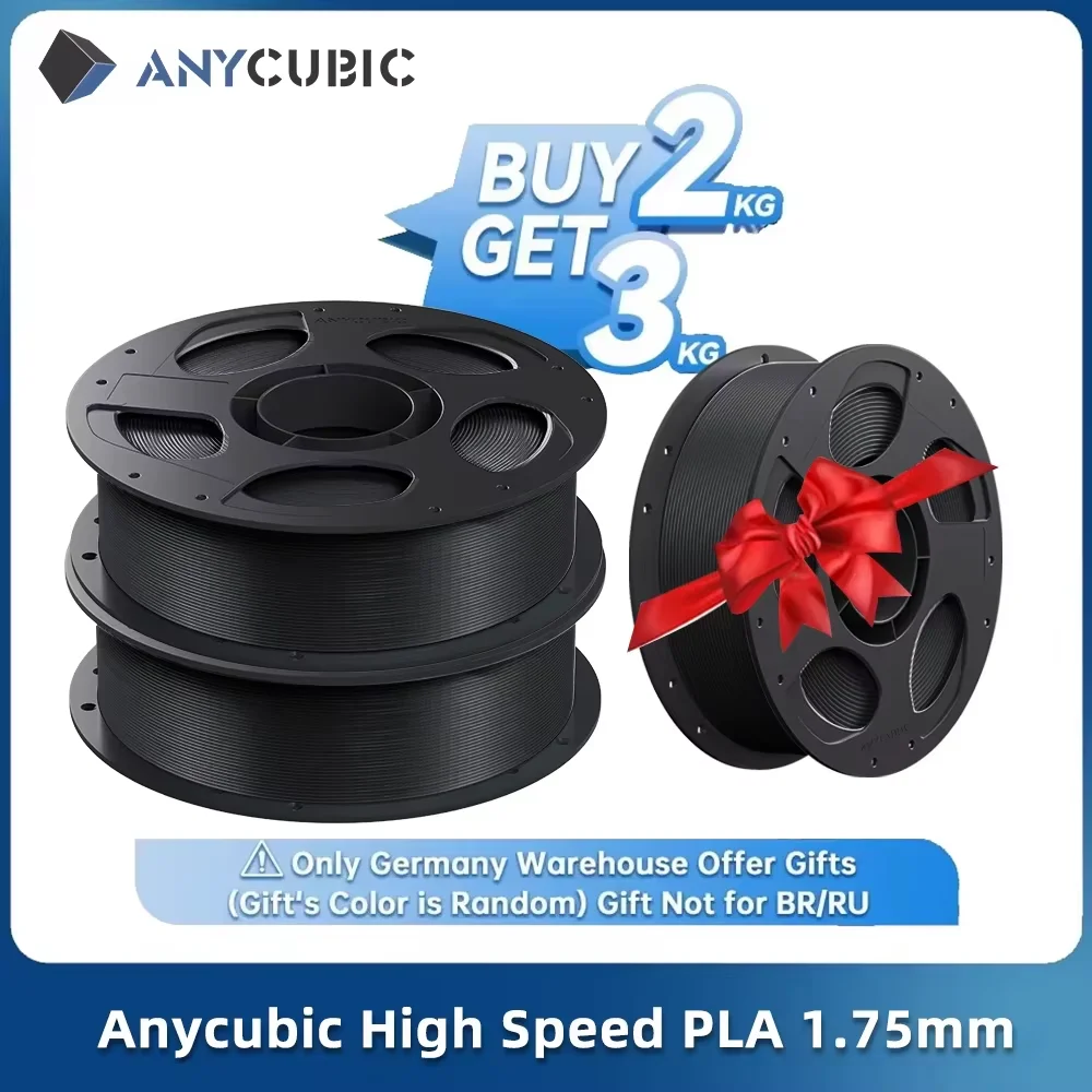 Anycubic high speed pla filament 1,75mm 1kg für fdm 3d drucker druck kunststoff verbrauchs material material für kobra 2 neo pro max Image