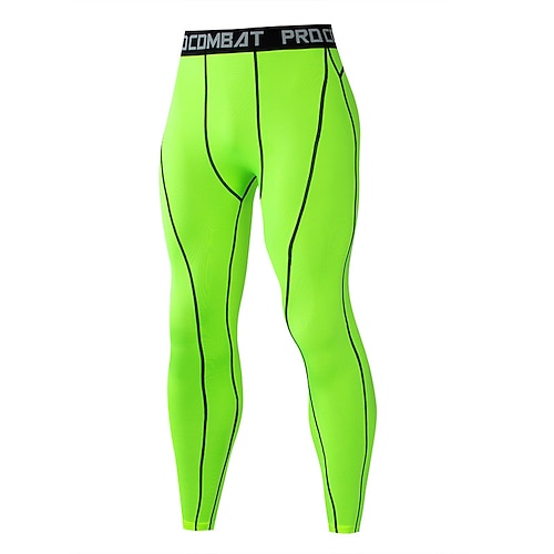 Arsuxeo Herren Kompressionshose Laufhose Lang Tights Running Basisschicht Sportlich Athleisure Frühling Herbst Spandex Schnelltrocknend Weich Kompression Feuchtigkeitsableitend Atmungsaktiv Image