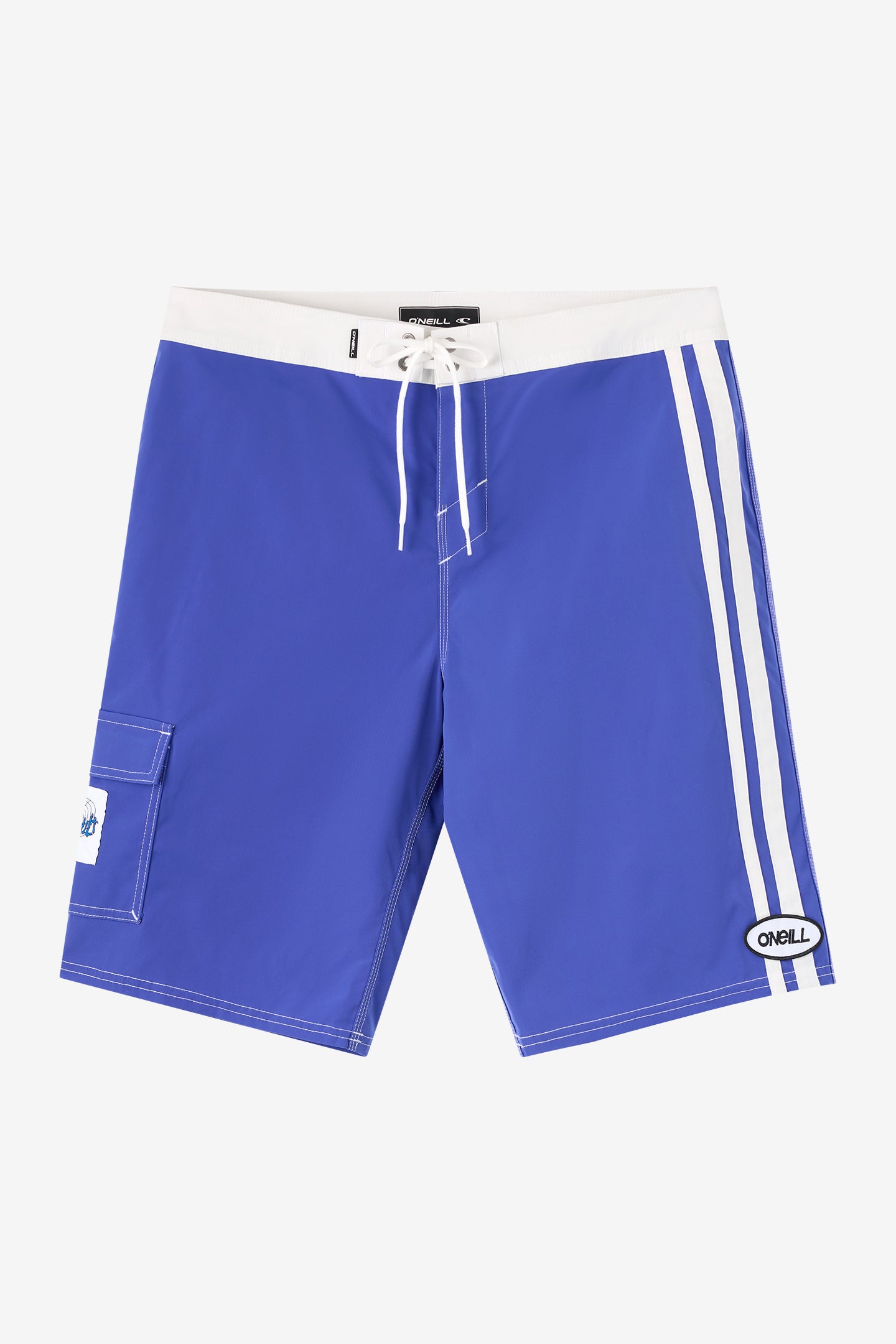 O'Neill Men's Sideswipe 22"" Board Shorts in Royal Blue, Size 30, Polyester/Twill