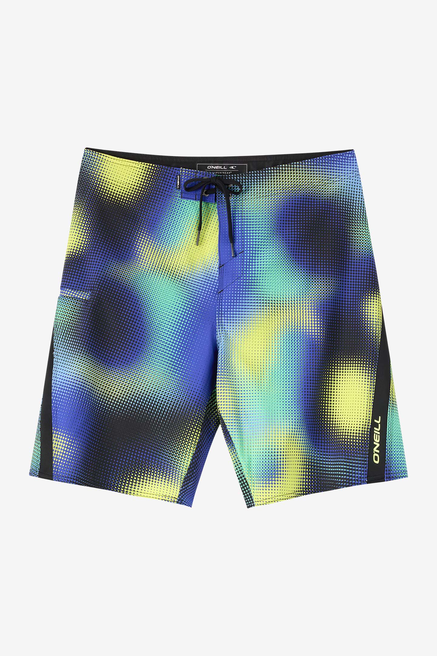 O'Neill Men's Superfreak 20"" Board Shorts in Royal Blue, Size 38, Elastane/Polyester