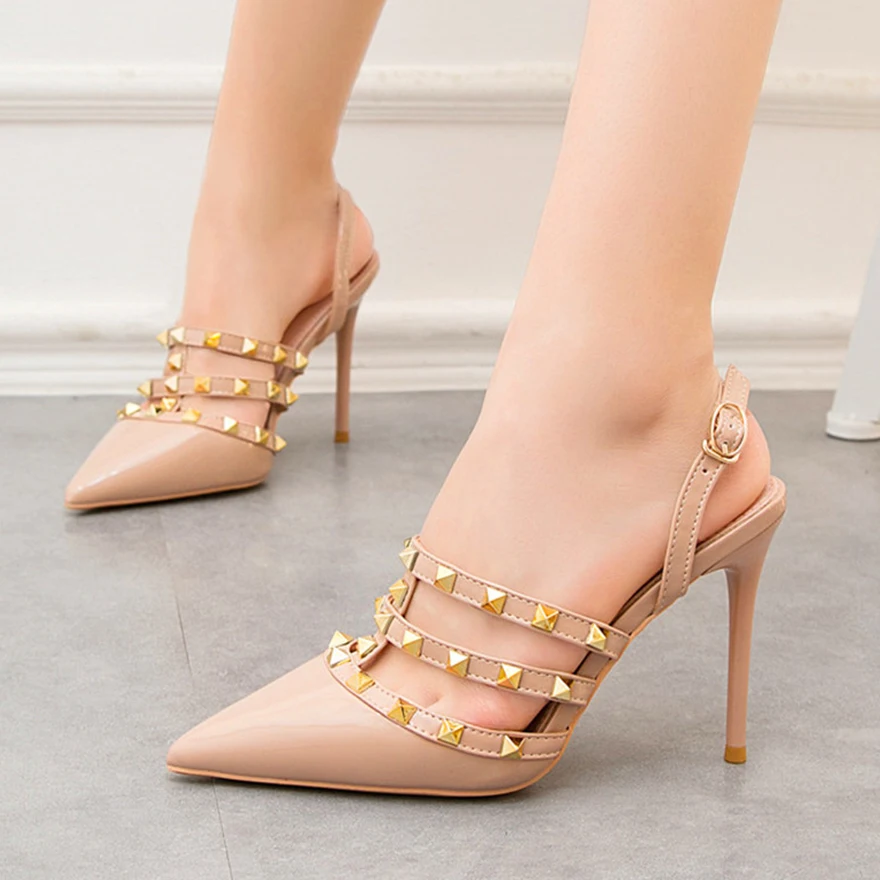 Niet High Heels Luxus Designer Frauen Schuhe Damen Pumps Sexy Frühling Sommer Mode Sandalen Büro Kleid Nude Schwarze Schuhe