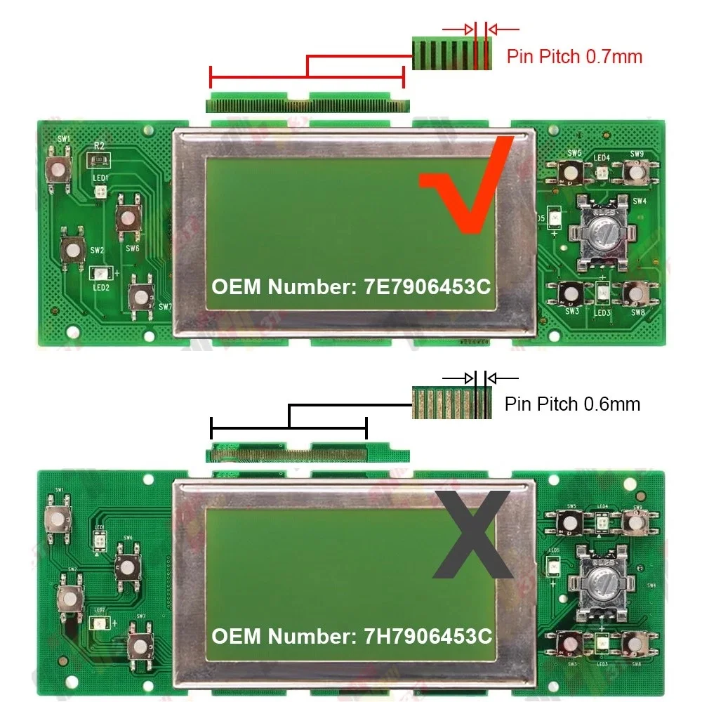 Steuergerät LCD-Display für VW T5 und T6 California Camper VAN ACC Klimasteuergerät Image