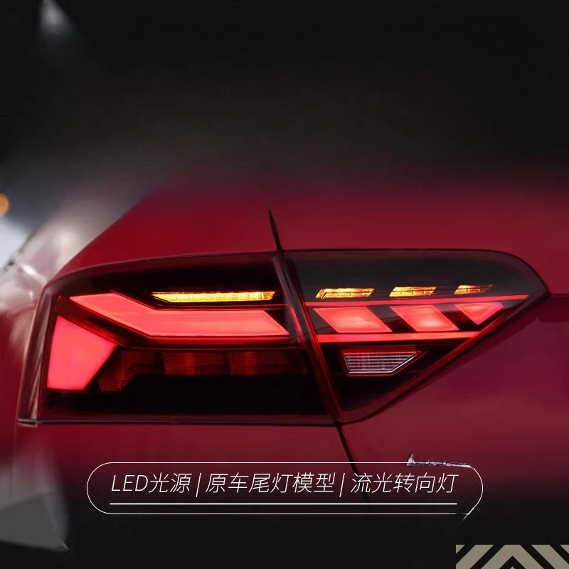 Passend für Audi A5 08-16 Rückleuchten-Set S5 Modifiziertes Neues LED-Lauflicht mit Fließendem Blinklicht Image