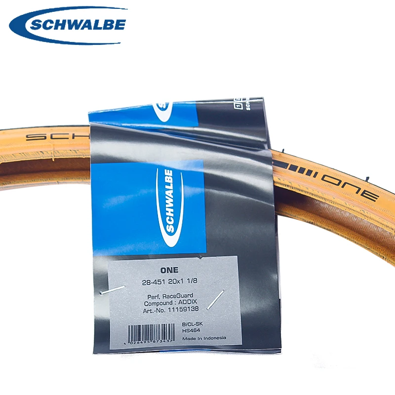 Schwalbe ONE-Folding Fahrradreifen Stahldraht Gelber Rand Außenreifen 451 Durano 20*1.10 20*1-1/8 20 Zoll 406 Stahldraht