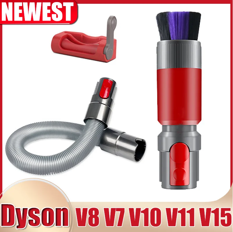 Staub Entfernung Weiche Bürste für Dyson V7 V8 V10 V11 V15 Staubsauger Selbst Reinigung Pinsel Düse Befestigung Teile Image