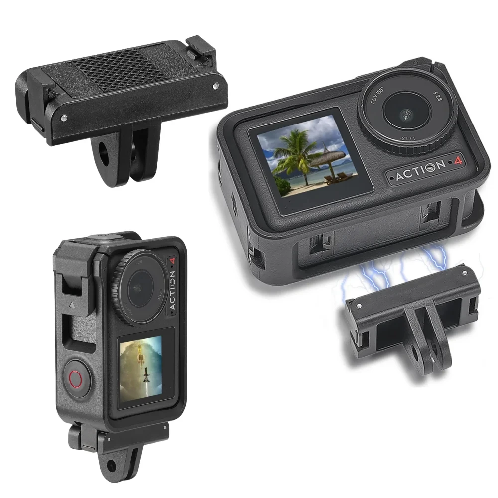 Magnetische Schnellwechselbasis & Adapter für DJI Osmo Action 5 Pro / Action 4 / 360 Kamera Universelles Sportkamera-Zubehör Image
