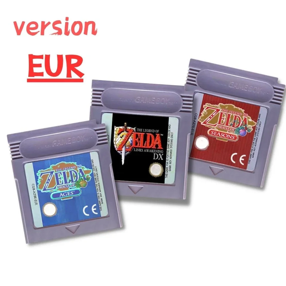 GBC Card 16 Bit Video Game Cartridge Console Card for Gameboy Awakening Oracle of Seasons Classic Game English Version