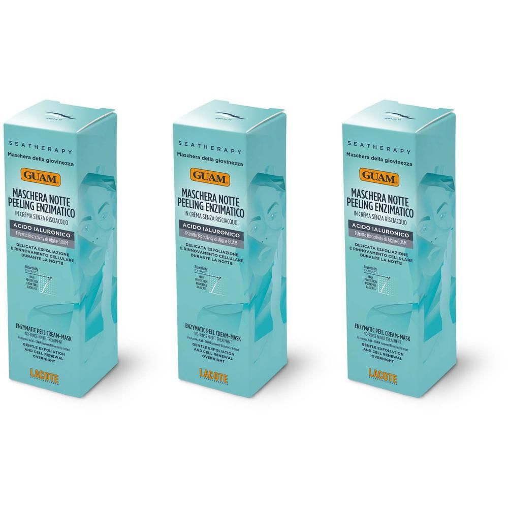 GUAM® Seatherapy Maschera Notte Peeling Enzimatico 3x75 ml