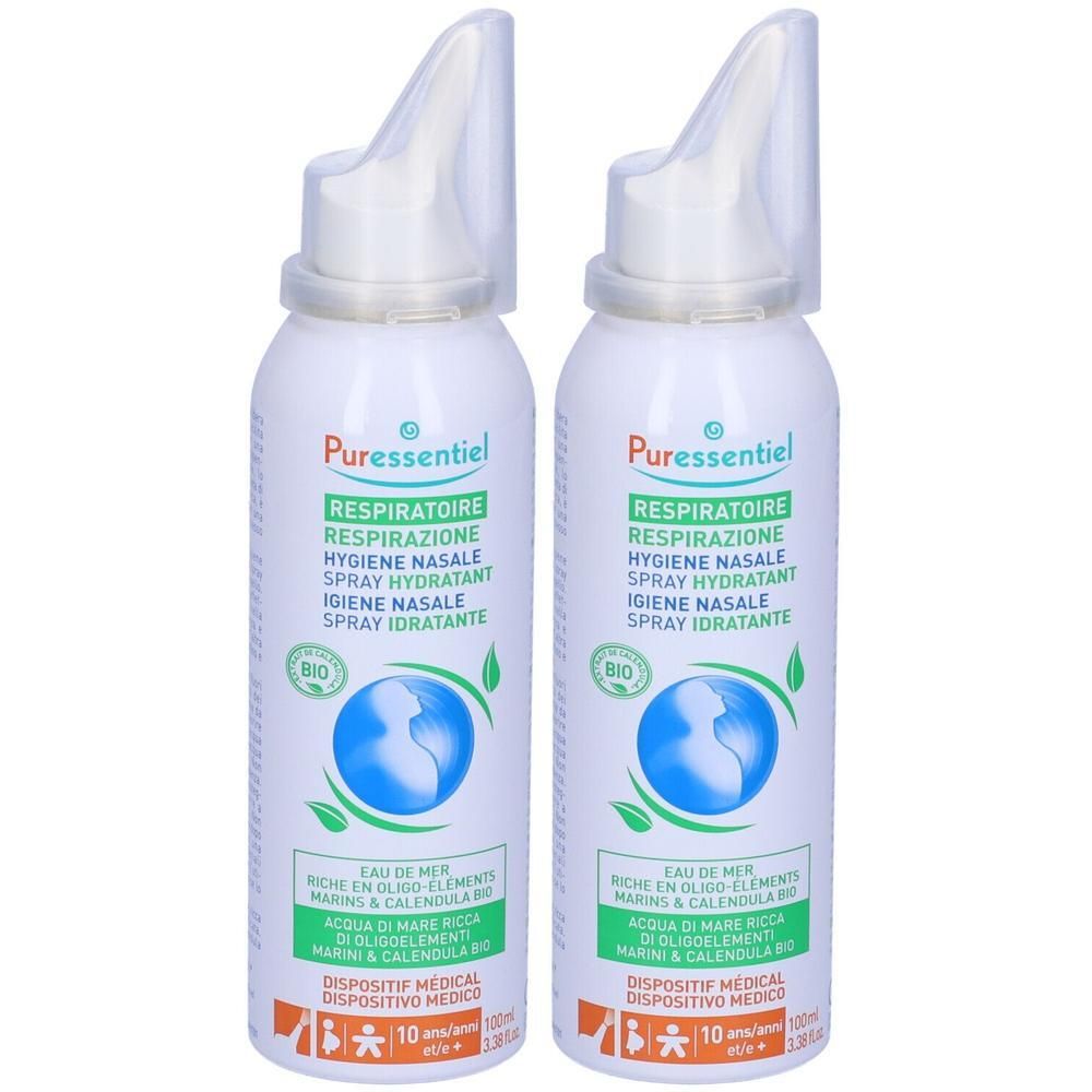 Puressentiel Respiratory Nasal Hygiene Hydrating Spray 2x100 ml
