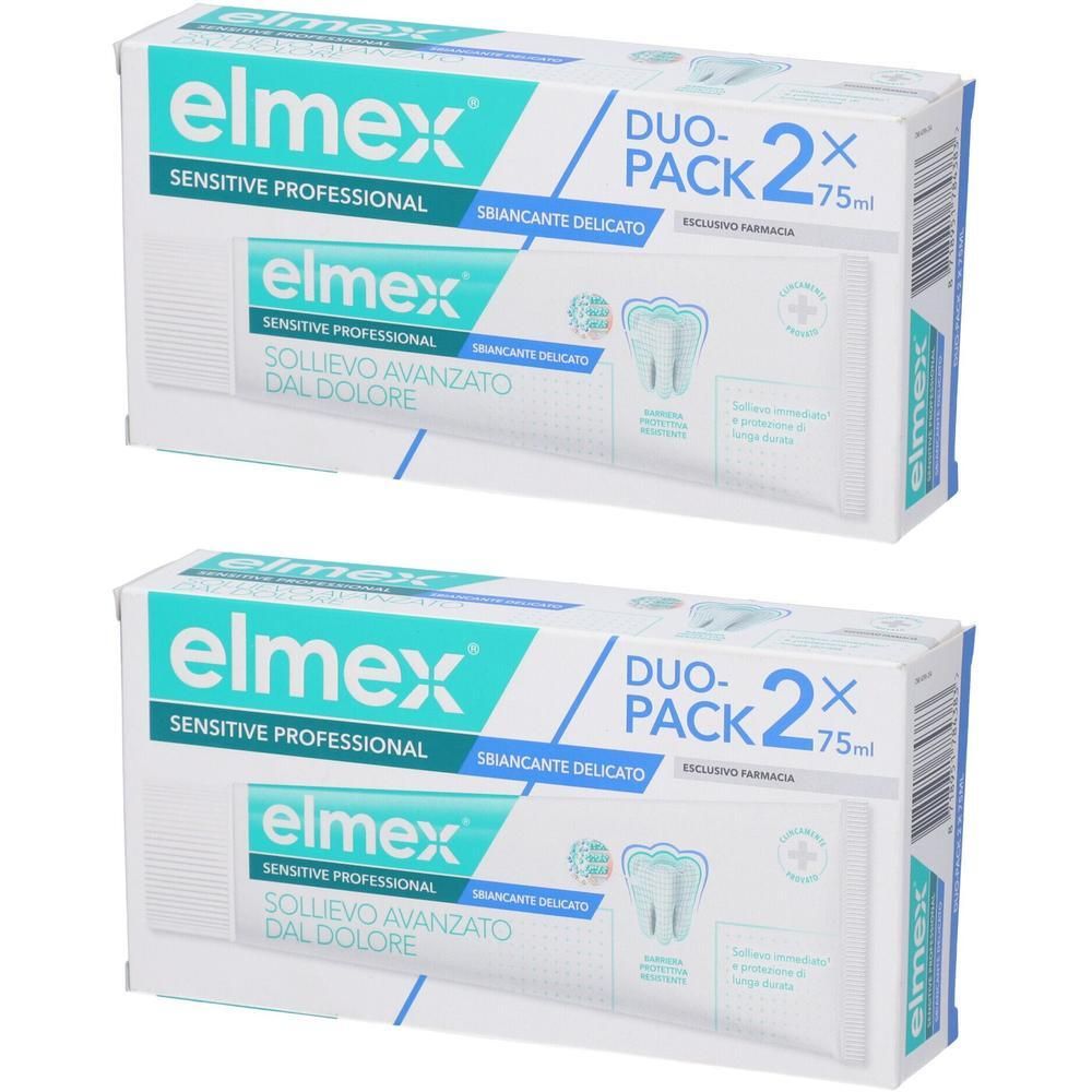 Elmex Sensitive Professional Whitening Dentifricio Duo Pack 2x2x75 ml