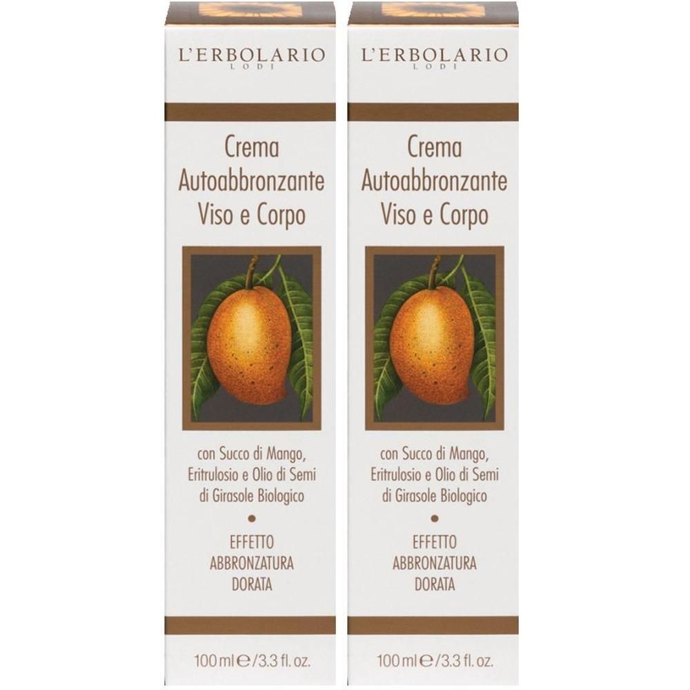 L`Erbolario Crema Autoabbronzante Viso e Corpo 2x100 ml