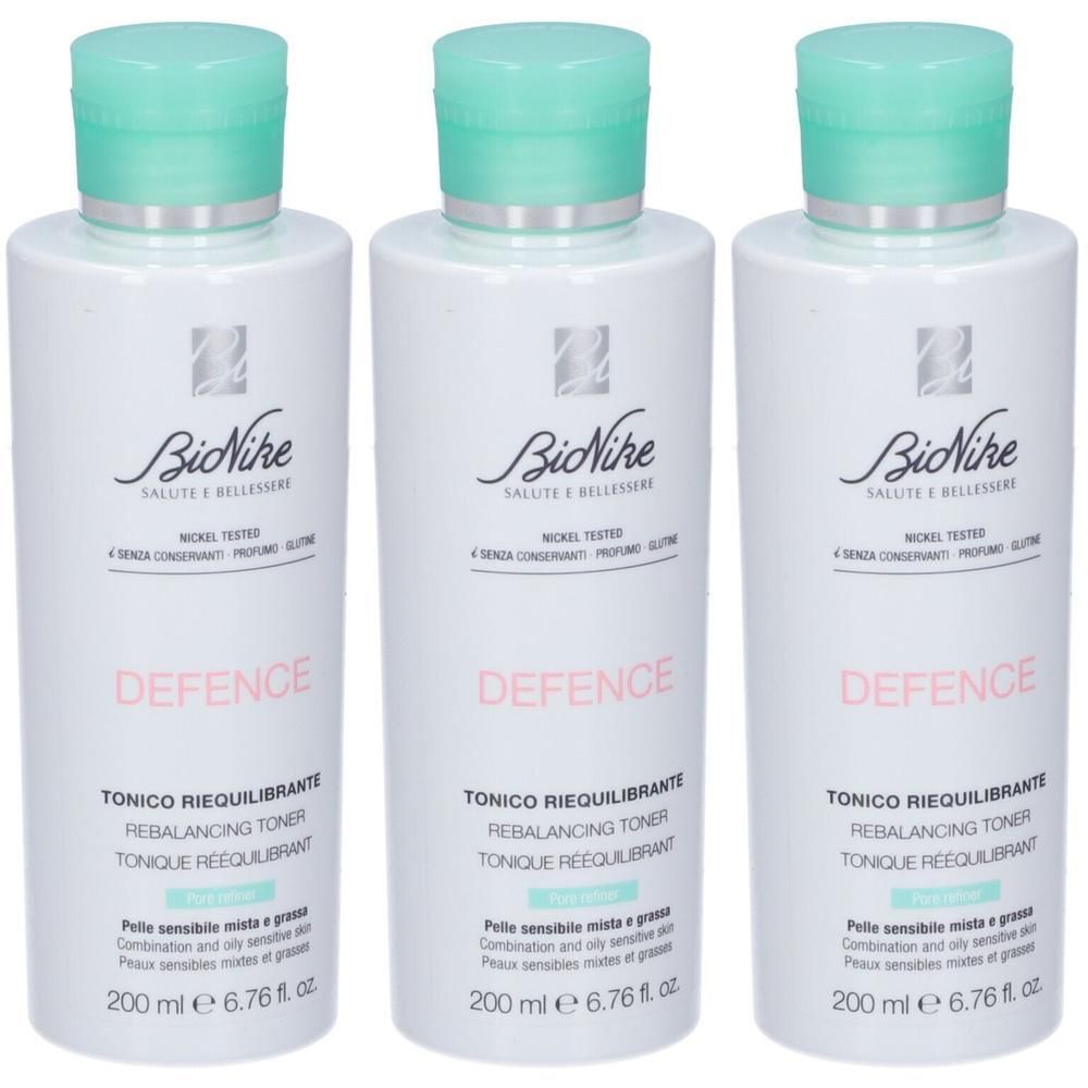 BioNike Defence Mat Lozione Astringente Riequilibrante 3x200 ml Soluzi