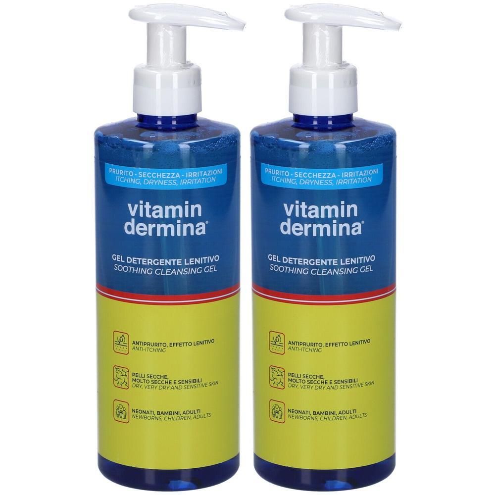 Vitamin Dermina Gel Detergente Lenitivo 2x500 ml