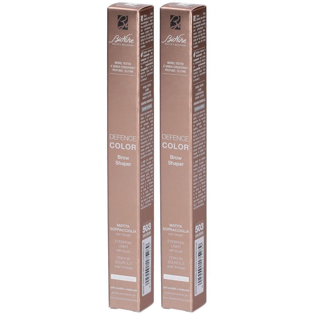 BioNike Defence Color Matita Sopracciglia Dark Brown 2x1 St