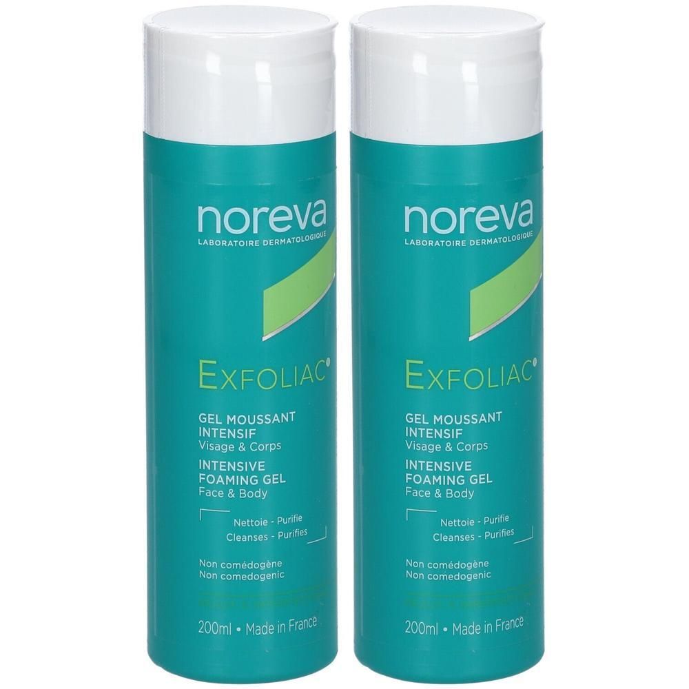 Noreva Exfoliac® Gel Detergente Intensive 2x200 ml