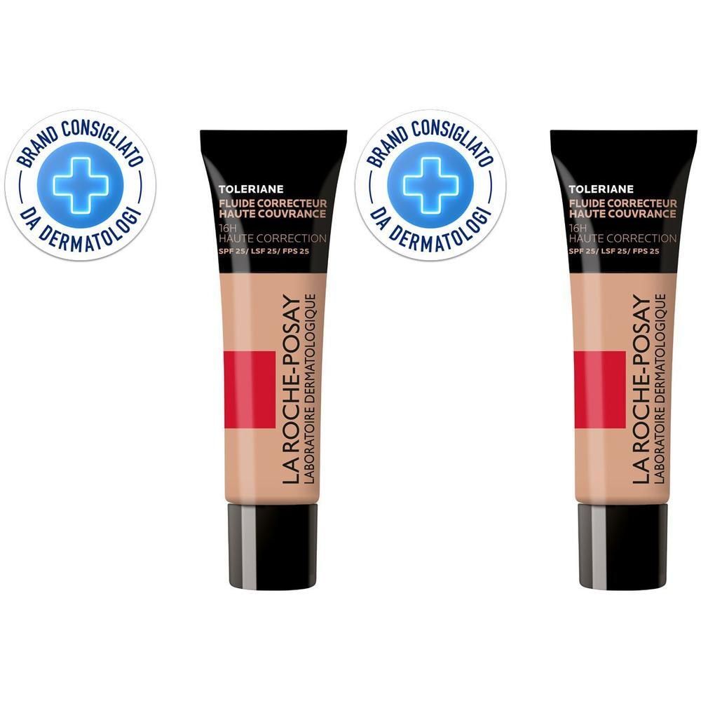 La Roche-Posay Toleriane Fondotinta Fluido Correttore Alta Coprenza 9,