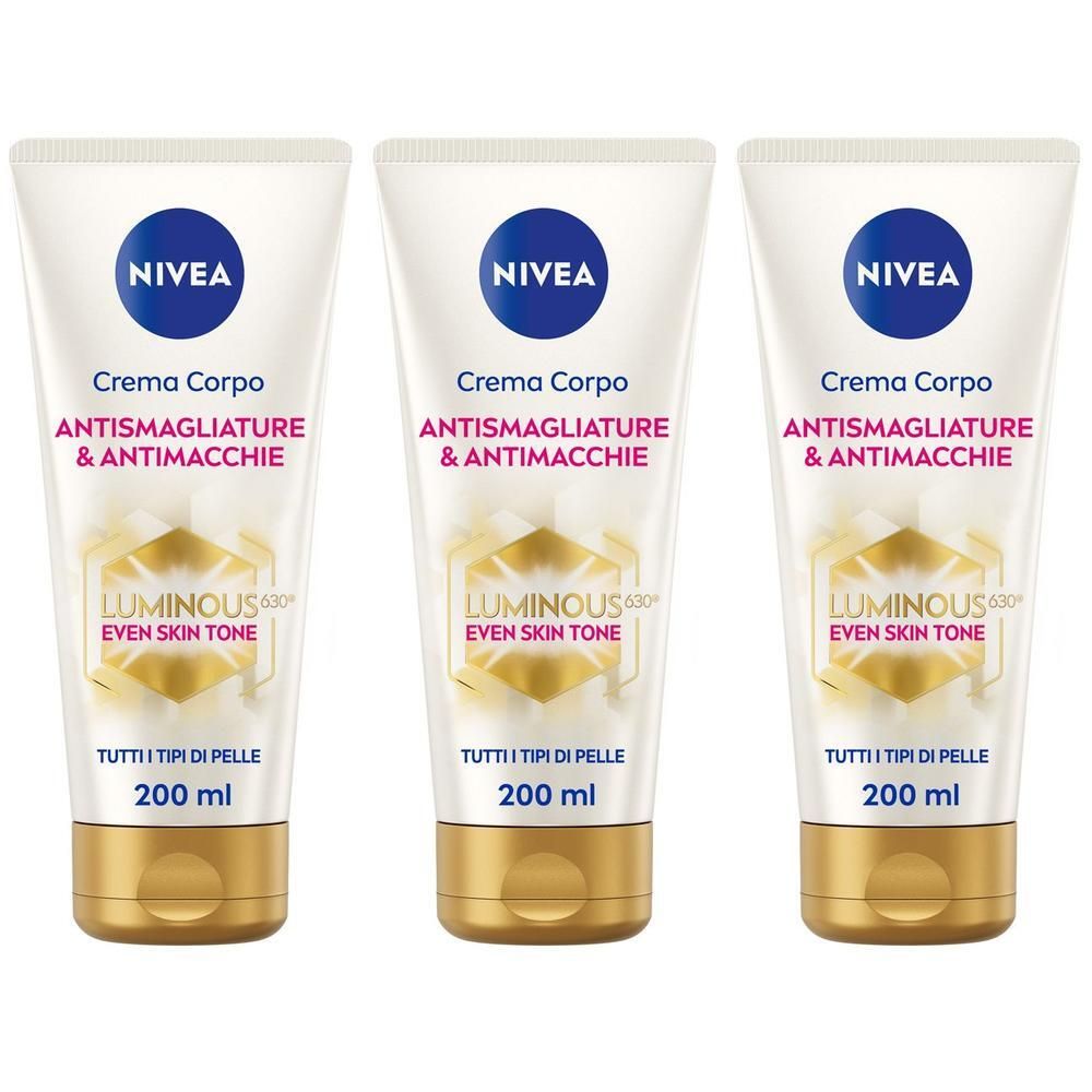 Nivea Luminous630 Crema Corpo Antismagliature & Antimacchie 200 ml, sm