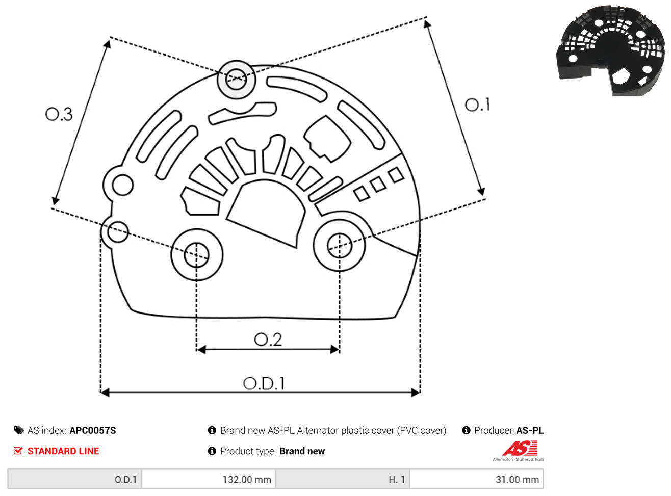 AS-PL Schutzkappe, Generator apc0057s Image