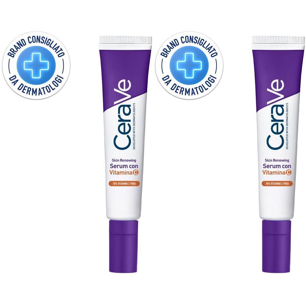 CeraVe Skin Renewing Siero Vitamina C, Con 10% C Pura, 3 Ceramidi Esse
