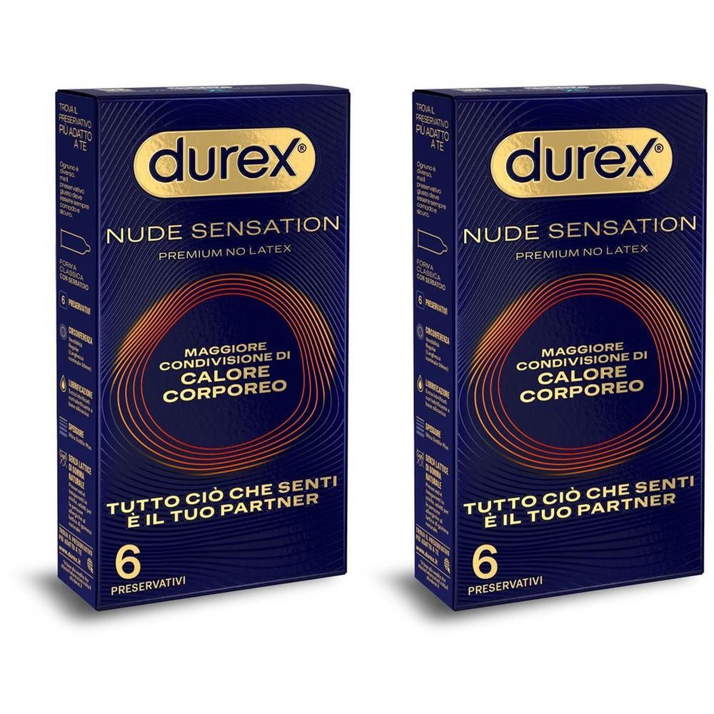 Durex Nude Sensation, preservativi in Nitrile, senza lattice di gomma