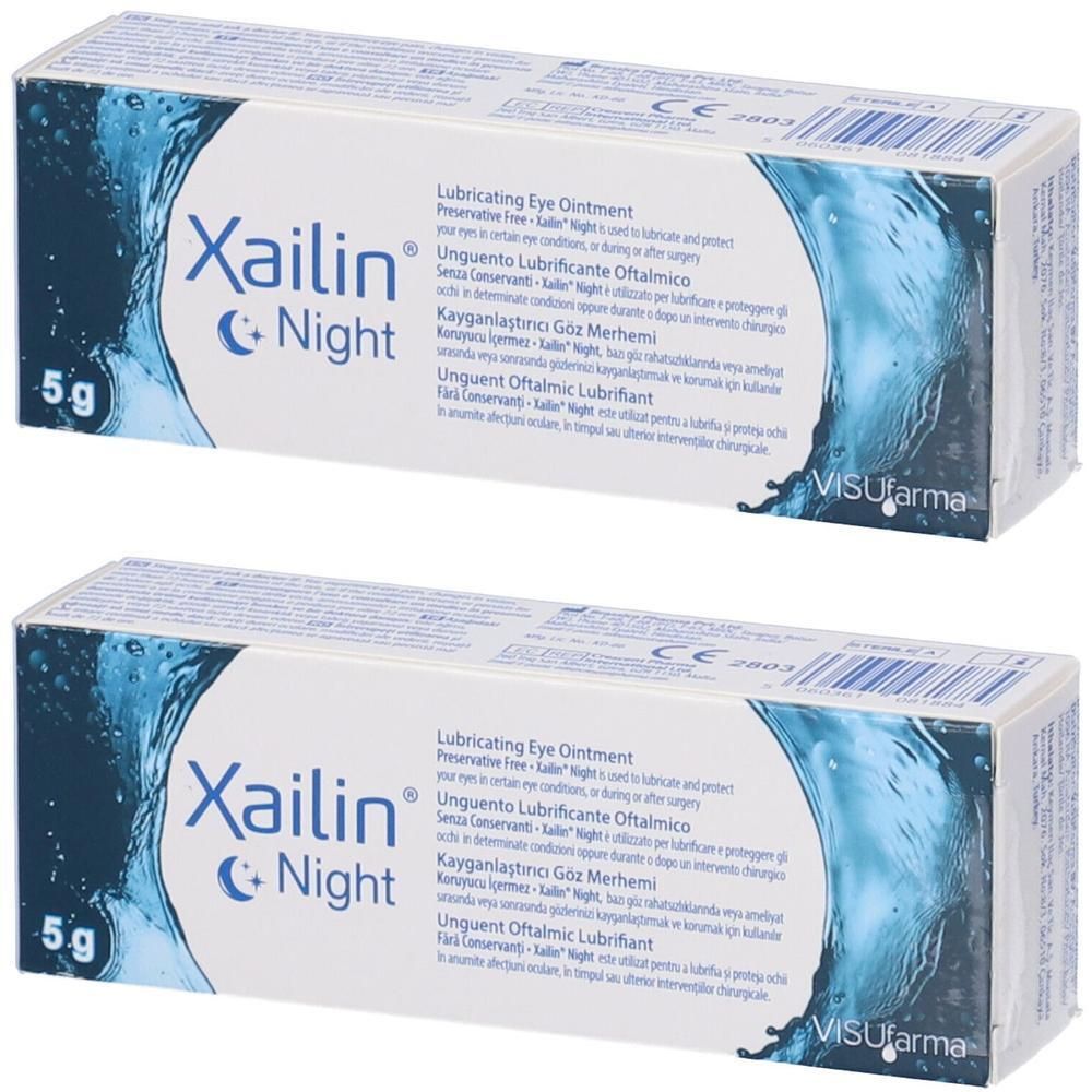 Unguento Lubrificante Oftalmico Xailin Night 5 G 2x5 g Pomata oftalmic