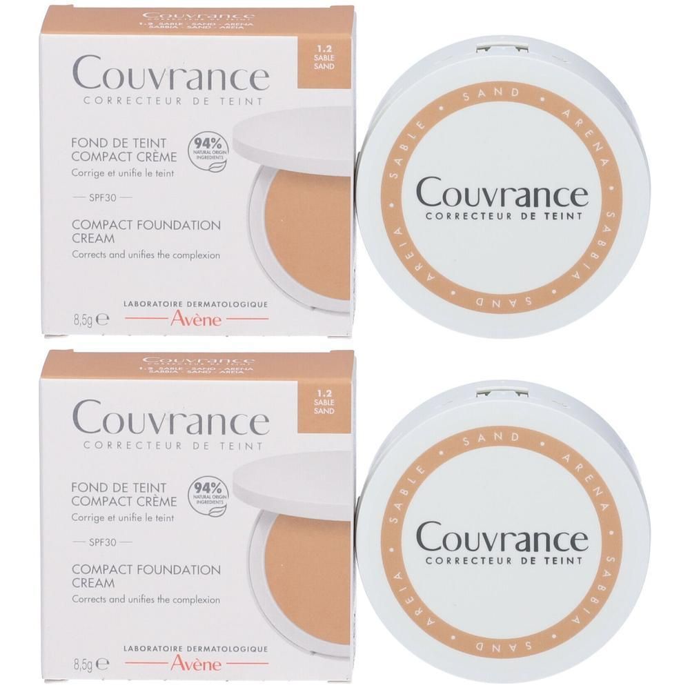 Avène Couvrance Fondotinta Compatto in Crema Tonalitá 1.2 Sabbia 2x1 S