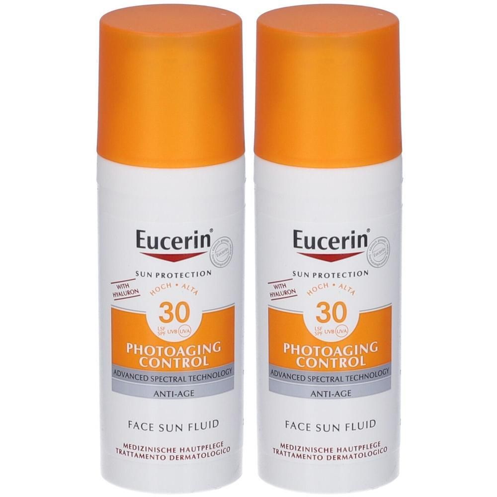 Eucerin Photoaging Control Sun Fluid SPF 30 50 ml 2x50 Soluzione