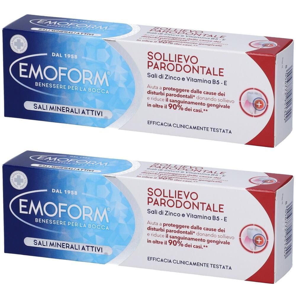 Emoform Dentifricio Sollievo Parodontale 2x75 ml