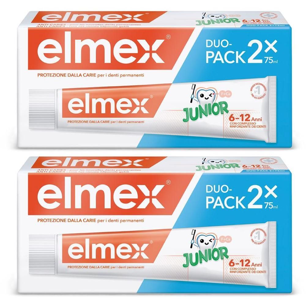 Elmex Dentifricio Junior 2x2x75 ml