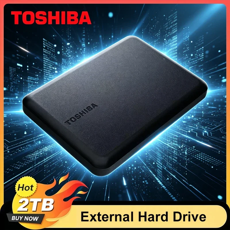 Toshiba A5 Tragbare Externe Festplatte 2TB USB3.2 Leichtgewichtige PHDD für Tablets PS5 Notebook Desktop-Computer Image