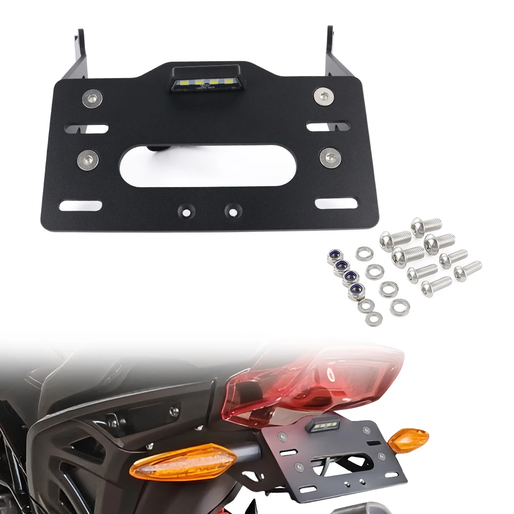 Fit Für Indian FTR 1200 2019-2024 FTR1200 Rally/S Motorrad Kennzeichen Halter Halterung Hinten Schwanz ordentlich Fender Eliminator Kit Image