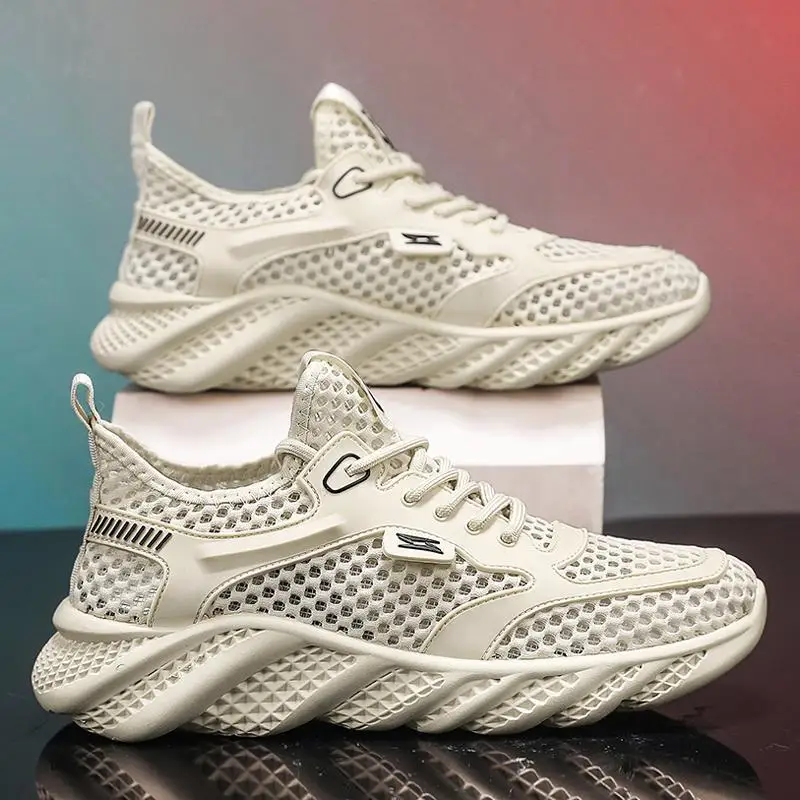 Große Größen Cross-Border-Schuhe, Watschuhe, Schnelltrocknende Großmaschige Schuhe, Trendige Mesh-Sportschuhe 45 46 Herrenschuhe