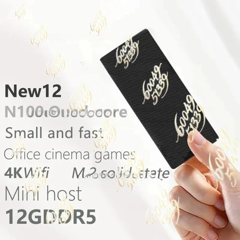 Geeignet für 4K 1000M Desktop-Gaming-Computer S1 Alder Lake N100 Windows 11 Mini-PC-Stick DDR5 12GB 16GB 256GB NVME SSD WIFI BT